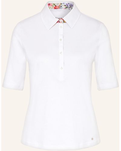 efixelle Jersey-Poloshirt - Weiß