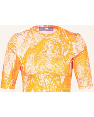 adidas By Stella McCartney Cropped-Shirt TRUENATURE mit Cut-out - Orange