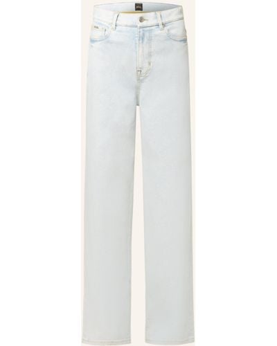 BOSS Straight Jeans MARLENE - Weiß