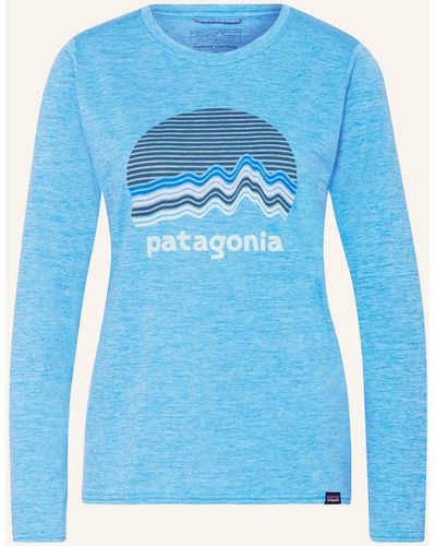 Patagonia Longsleeve CAPILENE COOL - Blau