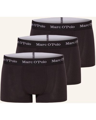 Marc O' Polo 3er-Pack Boxershorts - Schwarz