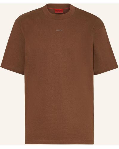 HUGO T-Shirt DAPOLINO - Braun