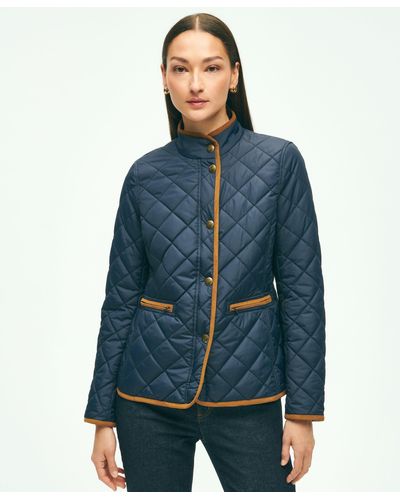 Brooks Brothers Water-repellant Quilted Jacket - Blue