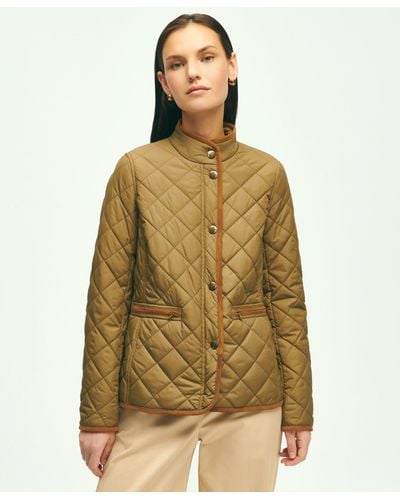Brooks Brothers Water-repellant Quilted Jacket - Natural