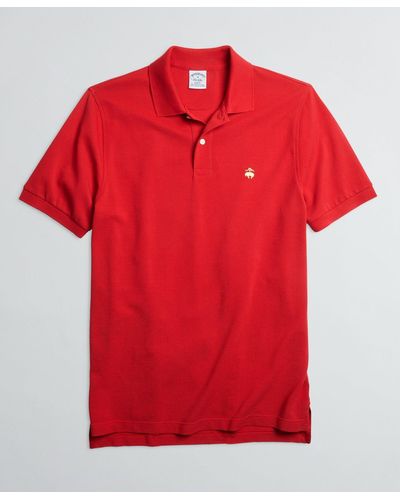 Brooks Brothers Golden Fleece Original Fit Stretch Supima Polo Shirt - Red