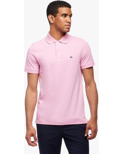Brooks Brothers Polo Slim Fit Golden Fleece In Cotone Stretch Supima - Rosso