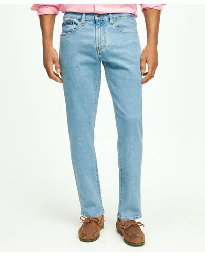 Brooks Brothers Straight Fit Denim Jeans - Blue