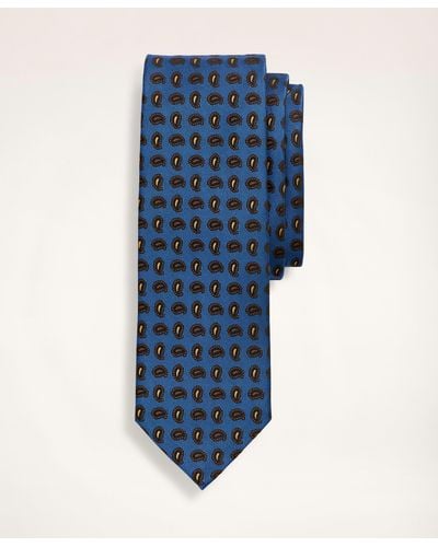Brooks Brothers Silk Pine Tie - Blue