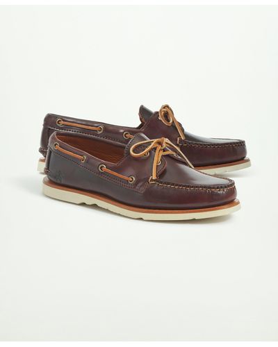 Brooks Brothers Sperry X A/o 2-eye Cordovan Shoes - Brown