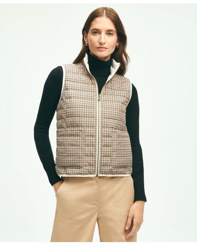 Brooks Brothers Reversible Puffer Vest - Brown
