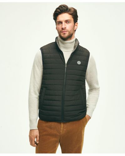 Brooks Brothers Reversible Puffer Vest - Green