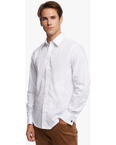 Brooks Brothers Camisa De Vestir Corte Regular Regent Non-iron De Paño Con Cuello Clásico - Blanco
