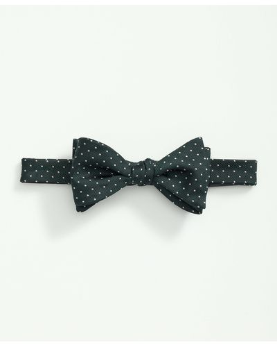 Brooks Brothers Silk Mini Dot Bow Tie - Green