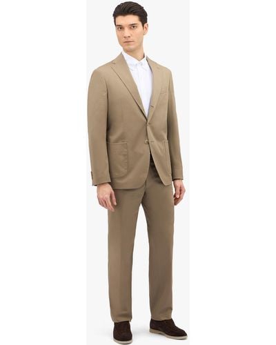 Brooks Brothers Khaki Stretch Cotton Suit - Neutro