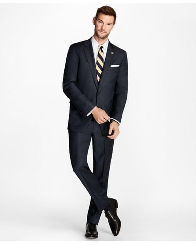Brooks Brothers Classic Fit Tic 1818 Suit - Blue