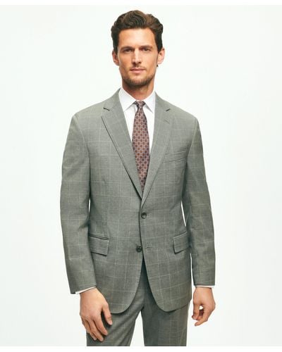Brooks Brothers Classic Fit Windowpane 1818 Suit - Green