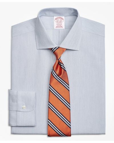 Brooks Brothers Madison Relaxed-fit Dress Shirt, Non-iron Pencil Stripe - Multicolor