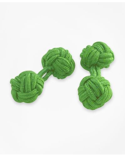 Brooks Brothers Knot Cuff Links - Green