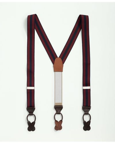 Brooks Brothers Striped Suspenders Shoes - Multicolor