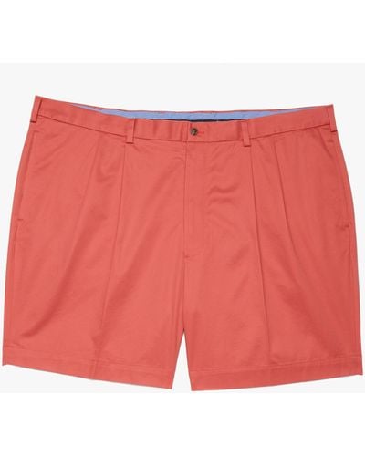 Brooks Brothers Short Extensible À Pinces Frontales - Rouge
