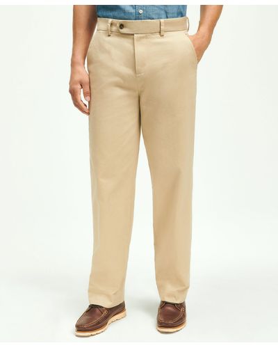 Brooks Brothers Cotton Vintage Chino Pants - Natural