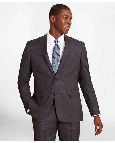 Brooks Brothers Regent-fit Wool Twill Suit Jacket - Gray