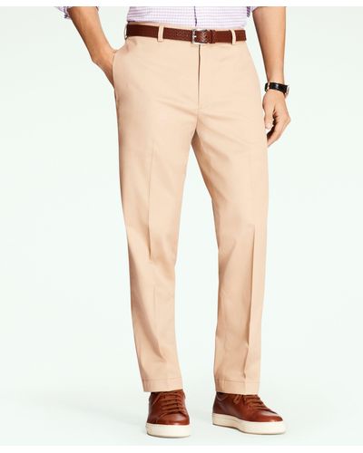 Brooks Brothers Clark Straight-fit Stretch Advantage Chino Pants - Natural