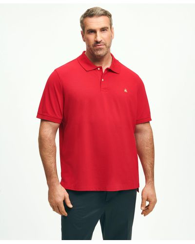 Brooks Brothers Golden Fleece Big & Tall Stretch Supima Polo Shirt - Red