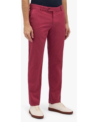 Brooks Brothers Chino Rouge En Coton Stretch