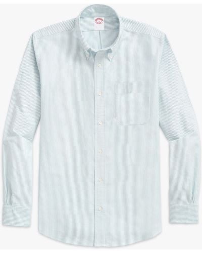 Brooks Brothers Original Polo Button-down Striped Oxford Shirt - Azul