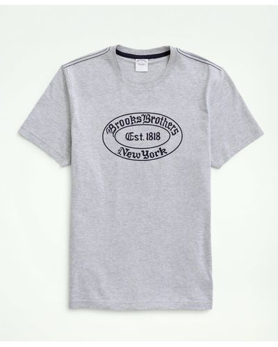Brooks Brothers Label Graphic T-shirt - Gray