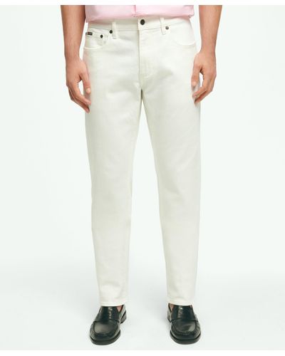 Brooks Brothers Slim Fit Denim Jeans - White