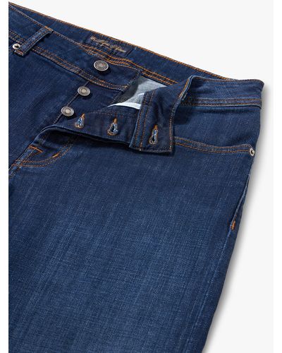 Brooks Brothers Jeans Aus Stretch-baumwolle In Blau