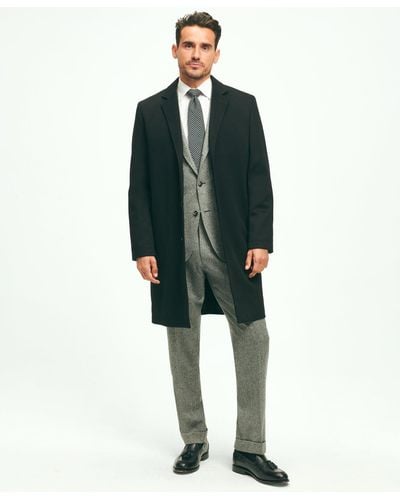 Brooks Brothers Wool Storm System 1818 Town Coat - Green