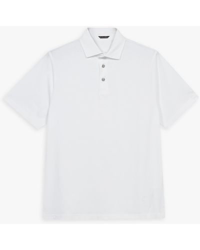 Brooks Brothers Weißes Poloshirt Aus Baumwolle