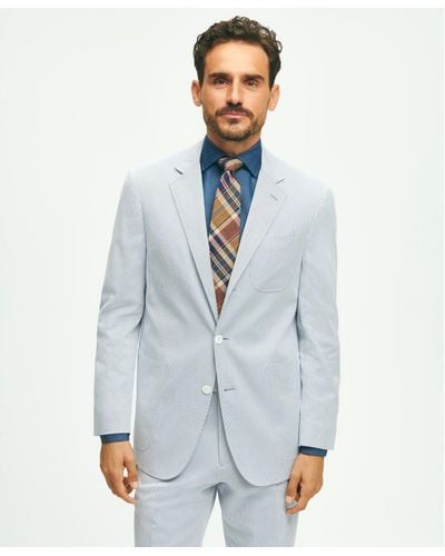 Brooks Brothers The No. 1 Sack Suit In Cotton Bedford Cord - Blue