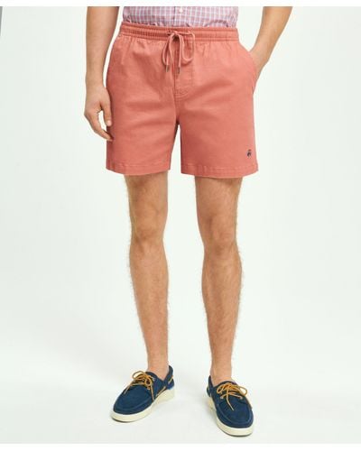Brooks Brothers Stretch Cotton Friday Club Shorts - Red
