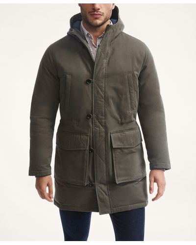 Brooks Brothers Ultimate Down Parka Jacket - Gray