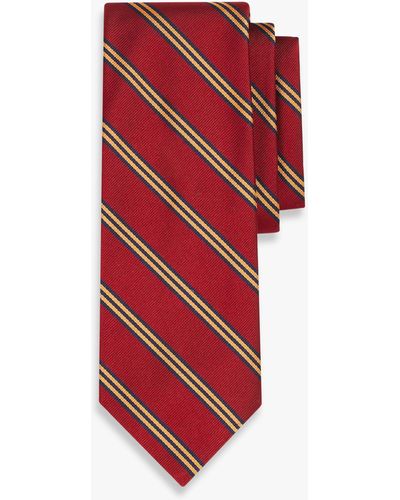 Brooks Brothers Red Silk Regimental Tie - Rojo
