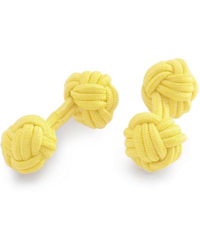 Brooks Brothers Knot Cuff Links - Yellow