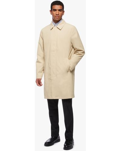 Brooks Brothers Trench Impermeabile In Ripstop - Neutro