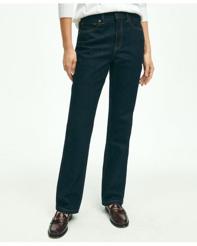 Brooks Brothers Slim Straight Leg 5-pocket Denim Jeans - Blue