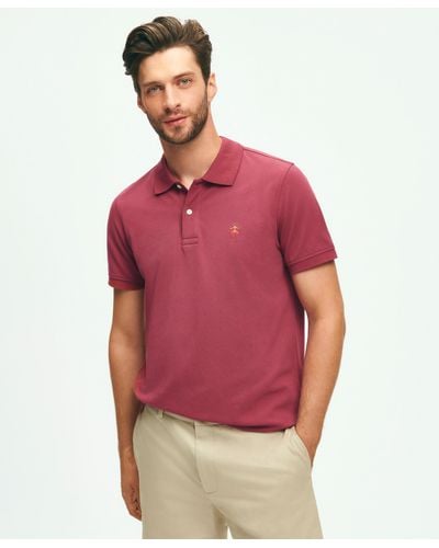 Brooks Brothers Golden Fleece Stretch Supima Polo Shirt - Red
