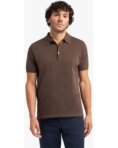 Brooks Brothers Brown Cotton Polo Shirt - Marrón
