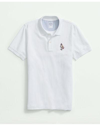 Brooks Brothers Golden Fleece Henry Supima Polo Shirt - White