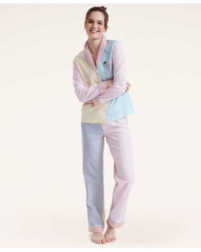 Brooks Brothers Supima Cotton Fun Shirt Pajamas - Multicolor