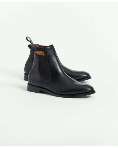 Brooks Brothers Leather Chelsea Boots - Blue