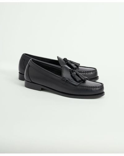 Brooks Brothers Cheever Tassel Loafer With Kiltie - Black