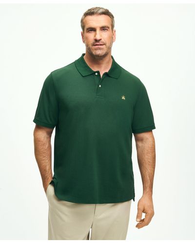 Brooks Brothers Golden Fleece Big & Tall Stretch Supima Polo Shirt - Green