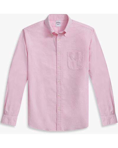 Brooks Brothers Rosa Regular-fit Friday Freizeithemd Aus Oxford Mit Button-down-polokragen - Pink